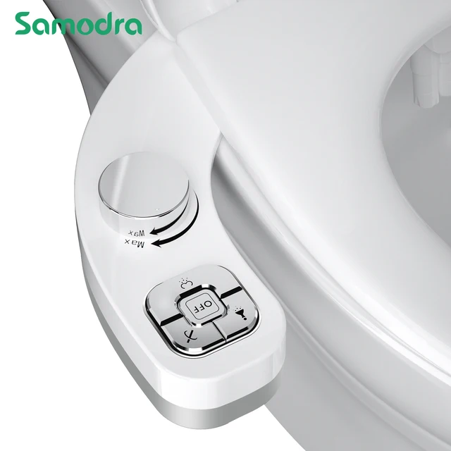 Bottone SAMODRA Bidet-doppio ugello autopulente Non elettrico (lavaggio frontale e posteriore) Bidet per acqua dolce attacco per sedile del Water 1