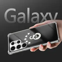 Fashionable Gold & Silver Shockproof Glass Phone Case with Four - Corner Protection - Galaxy S23 Ultra (YIN10)