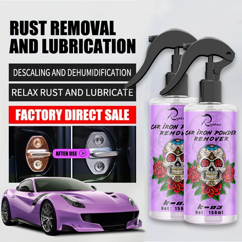 Rust remover spray 150ml wheel paint iron dust rim cleaner