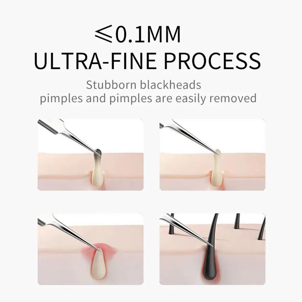 Acne Blackhead Removal Needles Ultra-fine Cell Pimples Clip Stainless Steel Black Dots Cleaner Tool Facial Cleaner Skin Care