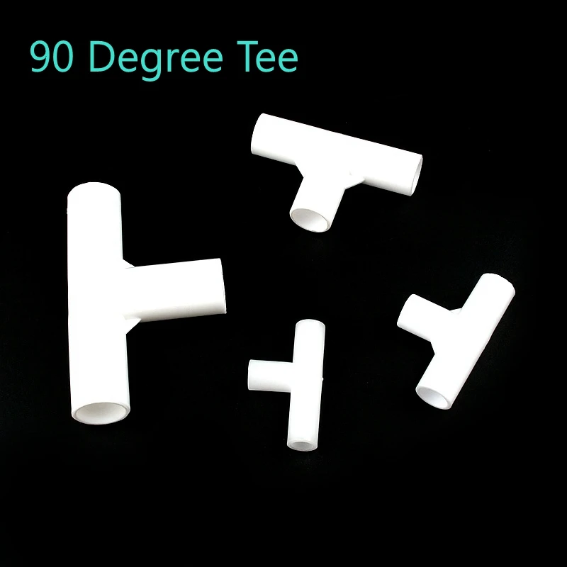 5~20PCS I.D 8/12/16/19mm ABS Plastic Adapter Hydroponic Frame Fittings  Wardrobe Connectors Shelf Mosquito Net Support DIY Joint