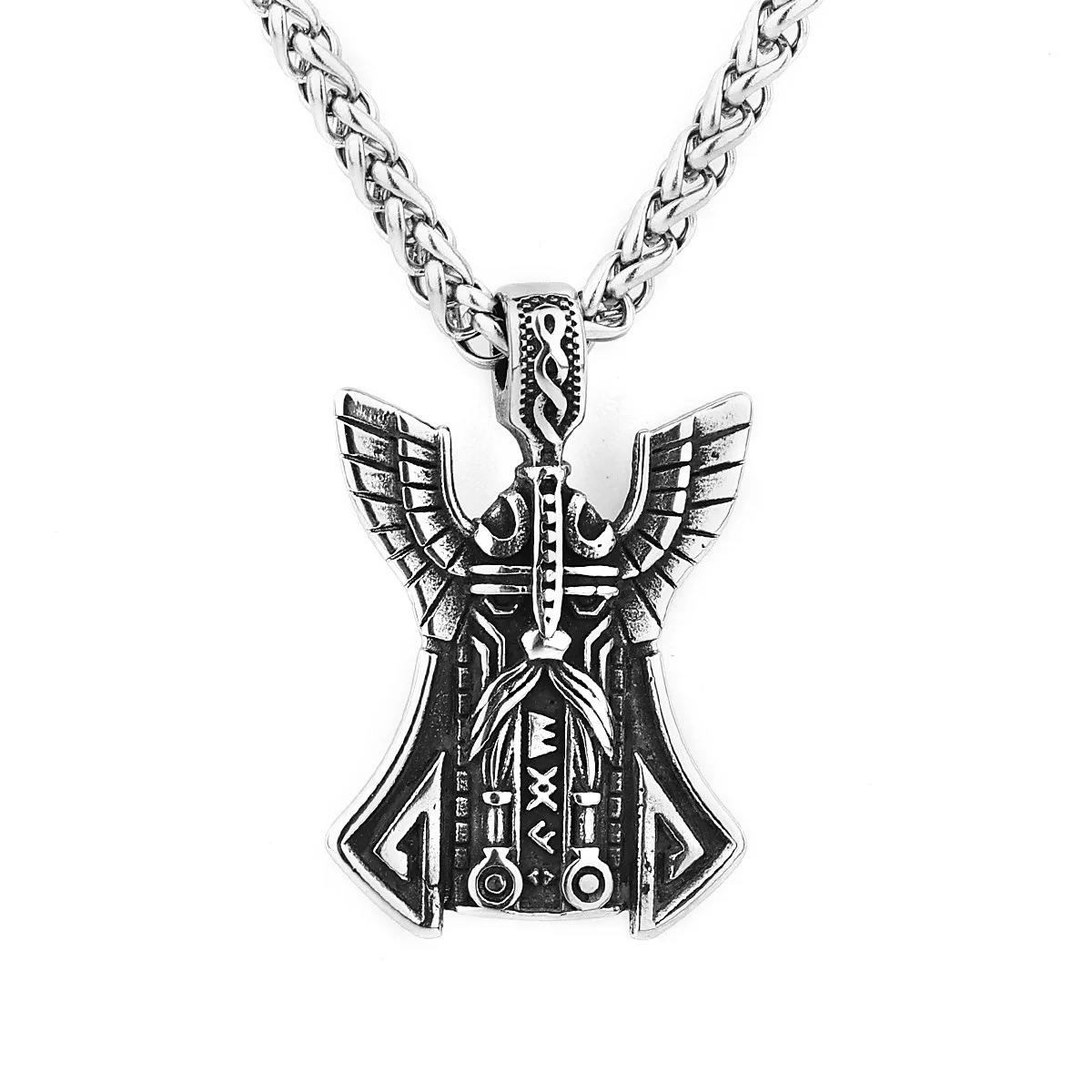 

Viking Celtic Odin Warrior European and American Men's Stainless Steel Pendant Necklace