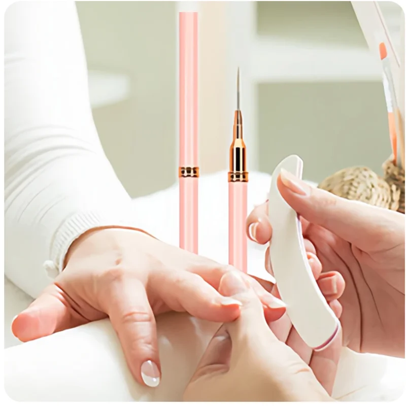 Nail Art Liner Brushes Set Elongated Lines Striping Drawing UV Gel Painting Nail Design Pen 5 Pcs nail art brushes,nail brushes,nail art tools,gel nail tools