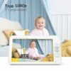 Babystar 7" HD Split Screen Video Baby Monitor No WiFi, Baby Camera Monitor, Hack Proof, Remote Zoom/Pan/Tilt, 4000mAh Battery 3