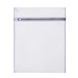 White Durable Honeycomb Mesh Laundry Bags - Set of 2, 40x50cm Reusable Wash Bags (2PCs 40cm x 50cm)