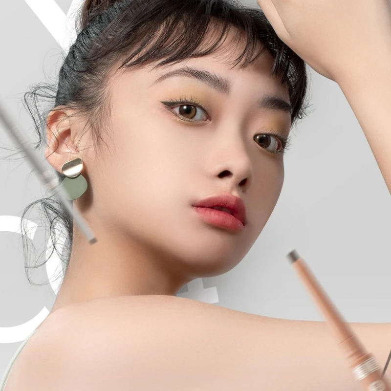 VEECCI Eyeliner Pencil Flat & Pommel Head Waterproof Long-lasting 8 Colors 27mm 3