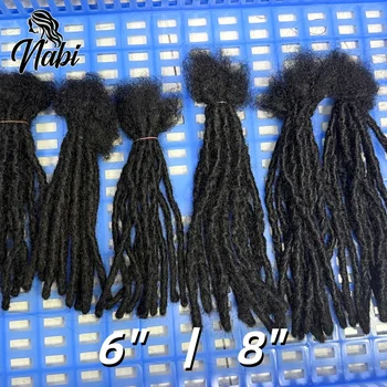 Nabi Natural Dreadlocks Remy Human Hair Soft Locs Textured Handmade Remy Human Hair Locs Extensions for Afro Men Women 1