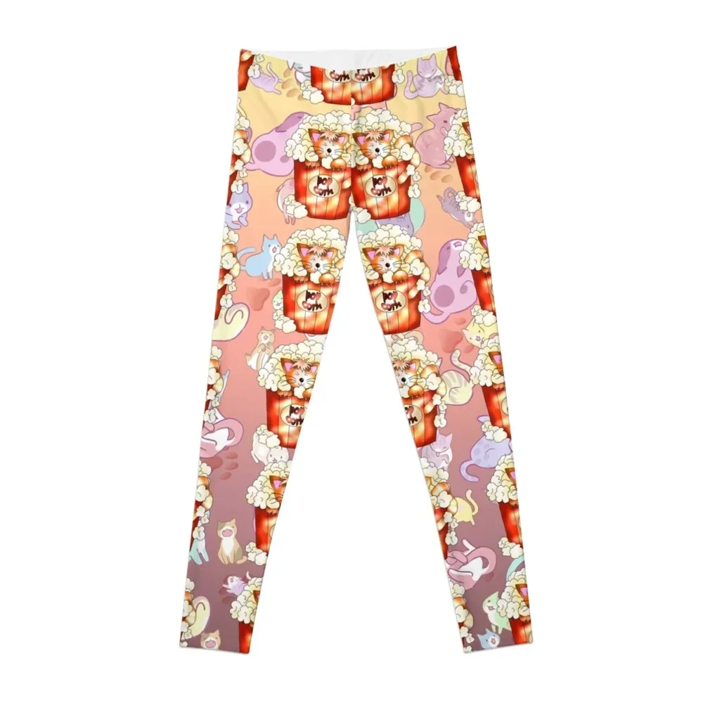 

popcorn cat Leggings joggers for Clothing fitness Womens Leggings