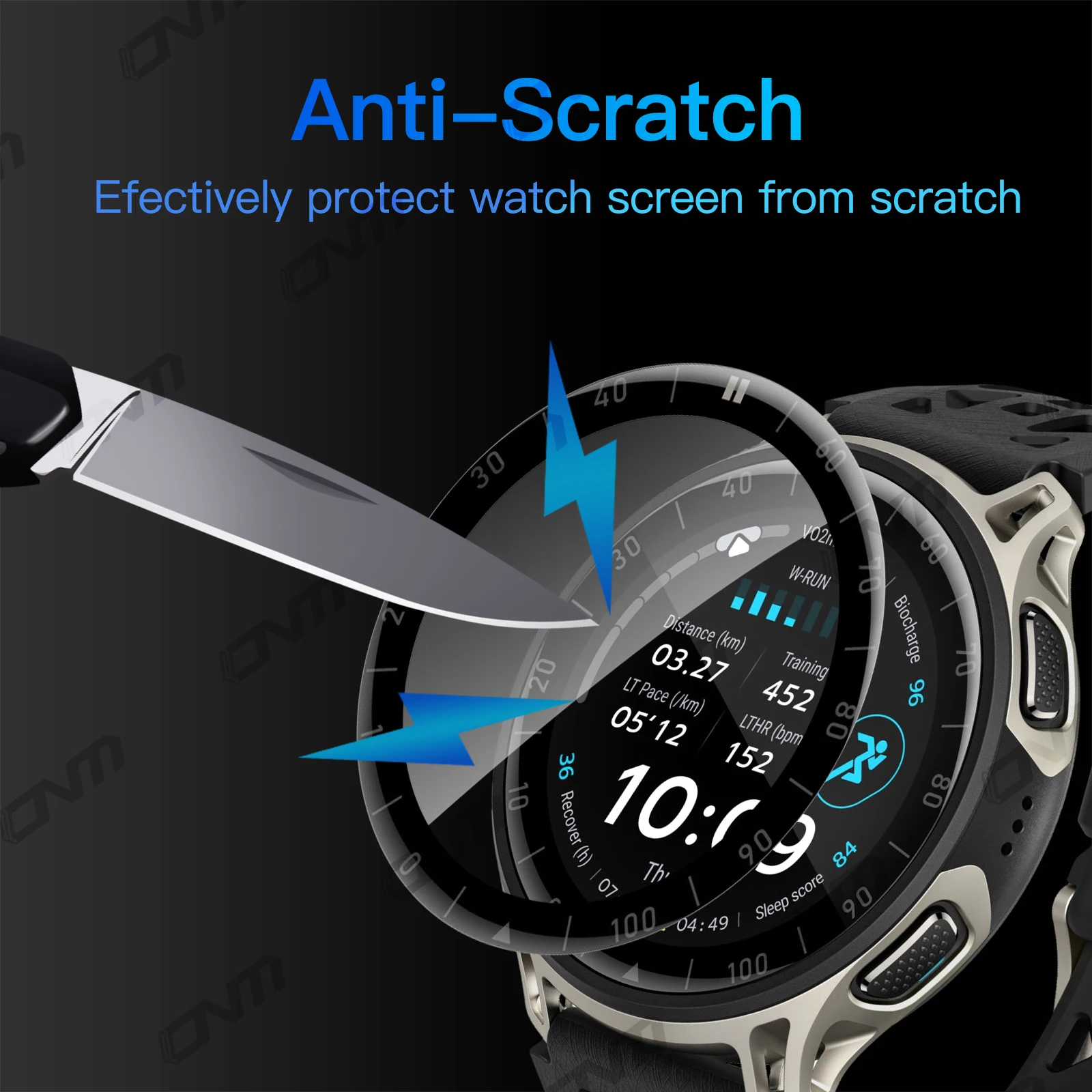 Amazfit Cheetah 2 Pro-3D 풀 커버용 화면 보호 필름 99% HD 긁힘 방지 보호 필름 버블 프리 액세서리(유리 아님)