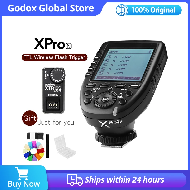 Godox XPro-N TTL Déclencheur de Flash pour Nikon, 2.4G Déclencheur sans