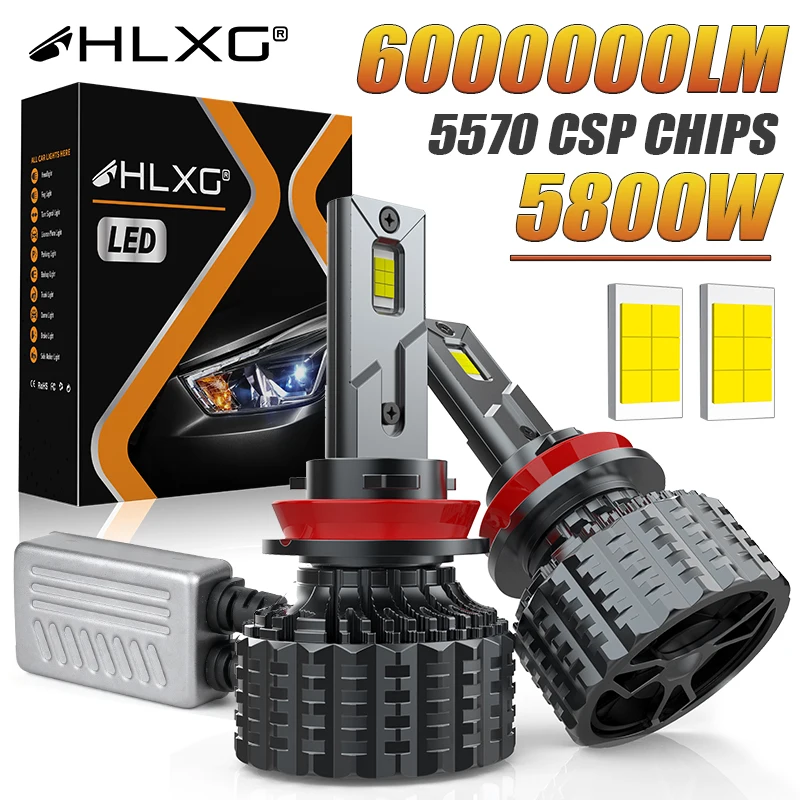 H11 H7 LED 캔버스 30000LM H4 H1 9005 HB3 9006 HB4 9012 터보 LED 헤드라이트 전구 300W H8 6000K 4300K 3000K 램프 다이오드 STG PTF 12V