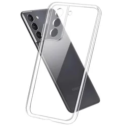 Crystal Clear Silicone Soft Phone Case - Transparent Protective Cover - S22 Ultra (Transparent Case)