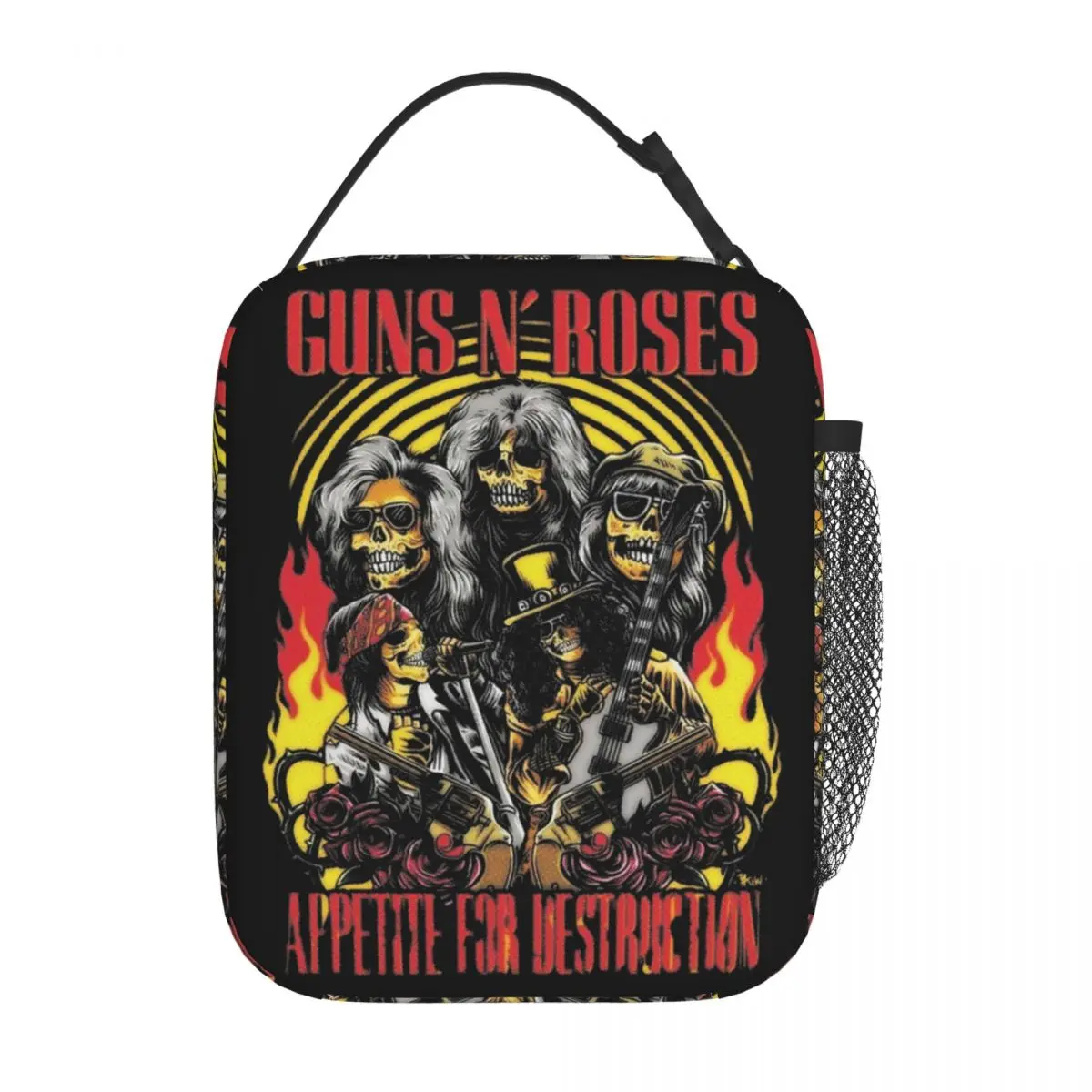 

Guns N Roses Insulated Lunch Bags Thermal Meal Container High Capacity Tote Lunch Box for Men Women Office Travel
