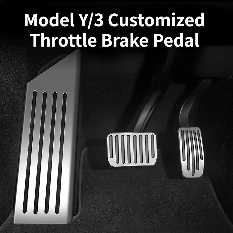 

Автомобильные аксессуары Tesla Mode3 педаль тормоза и газа Y, ножная педаль из алюминиевого сплава, ножная педаль из нержавеющей стали, модификация