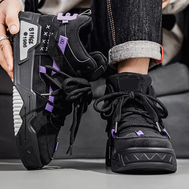 حذاء رياضي رجالي صيفي 2025 نعل سميك