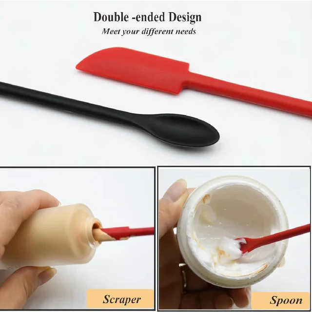 Cucchiaini Per Riso In Silicone - Set Da 2, Antiaderenti, Resistente Al Calore, Rosso - Foto 1