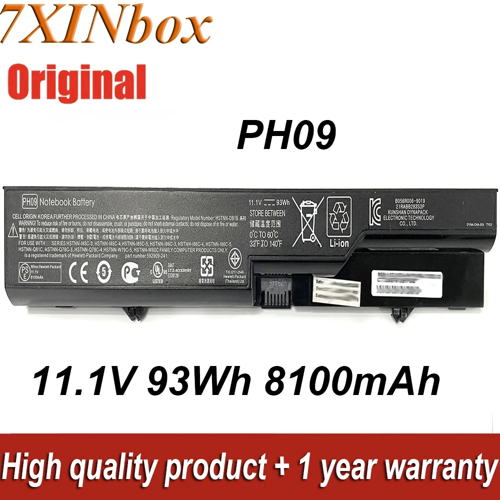 

7xinbox 11,1 V 8100mAh 93Wh PH09 PH06 Аккумулятор для ноутбука HP 420 425 620 для ProBook 625 4520s 4520s 4525s 4320s 4321 4321s 4320