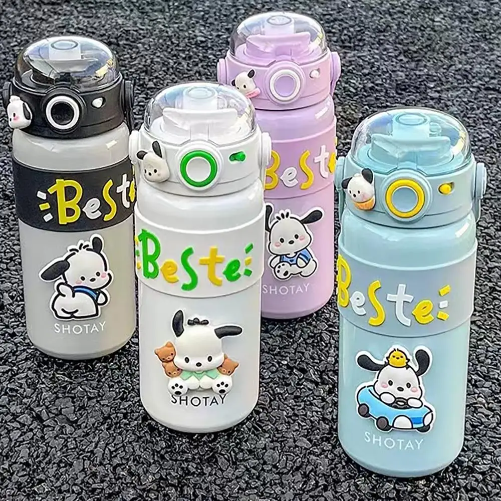 

500 мл Sanrios Kawaii почтовый мультяшный термос из нержавеющей стали портативная аниме бутылка для воды для путешествий студенческие подарки для детей