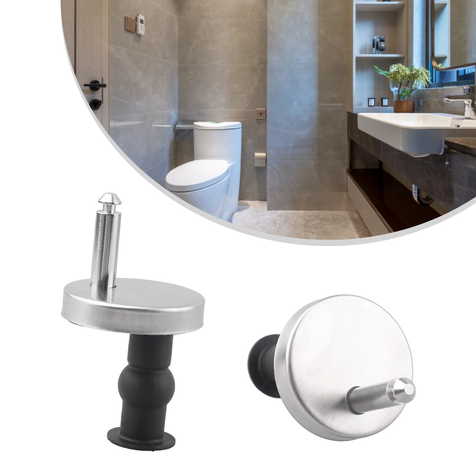

Durable High Quality Home Toilet Hinge Seat Mounting For Most Standard Hinge Top Close 2pcs Accessories Fixtures