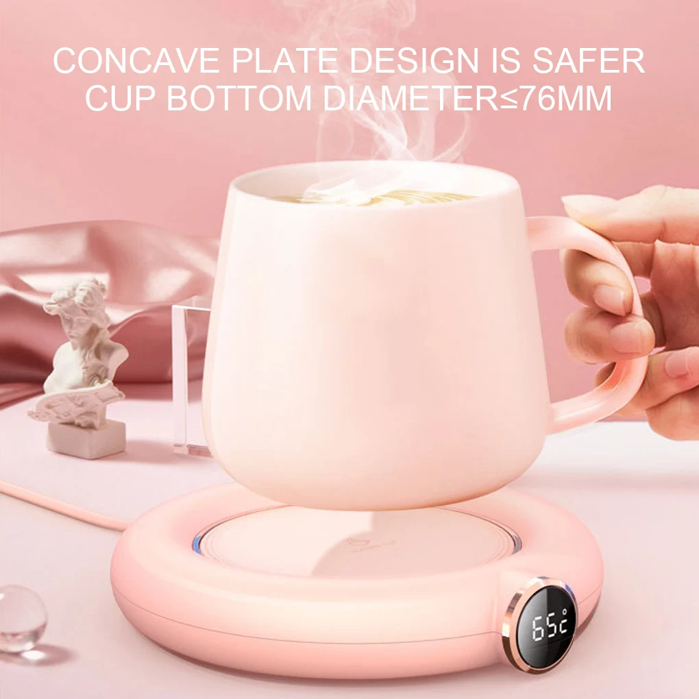 Cup Warmer Electric 10W USB Heating Drink Coffee Mug Mat Timing Non-Slip Adjustable Water Bottle Constant Temperature Coaster