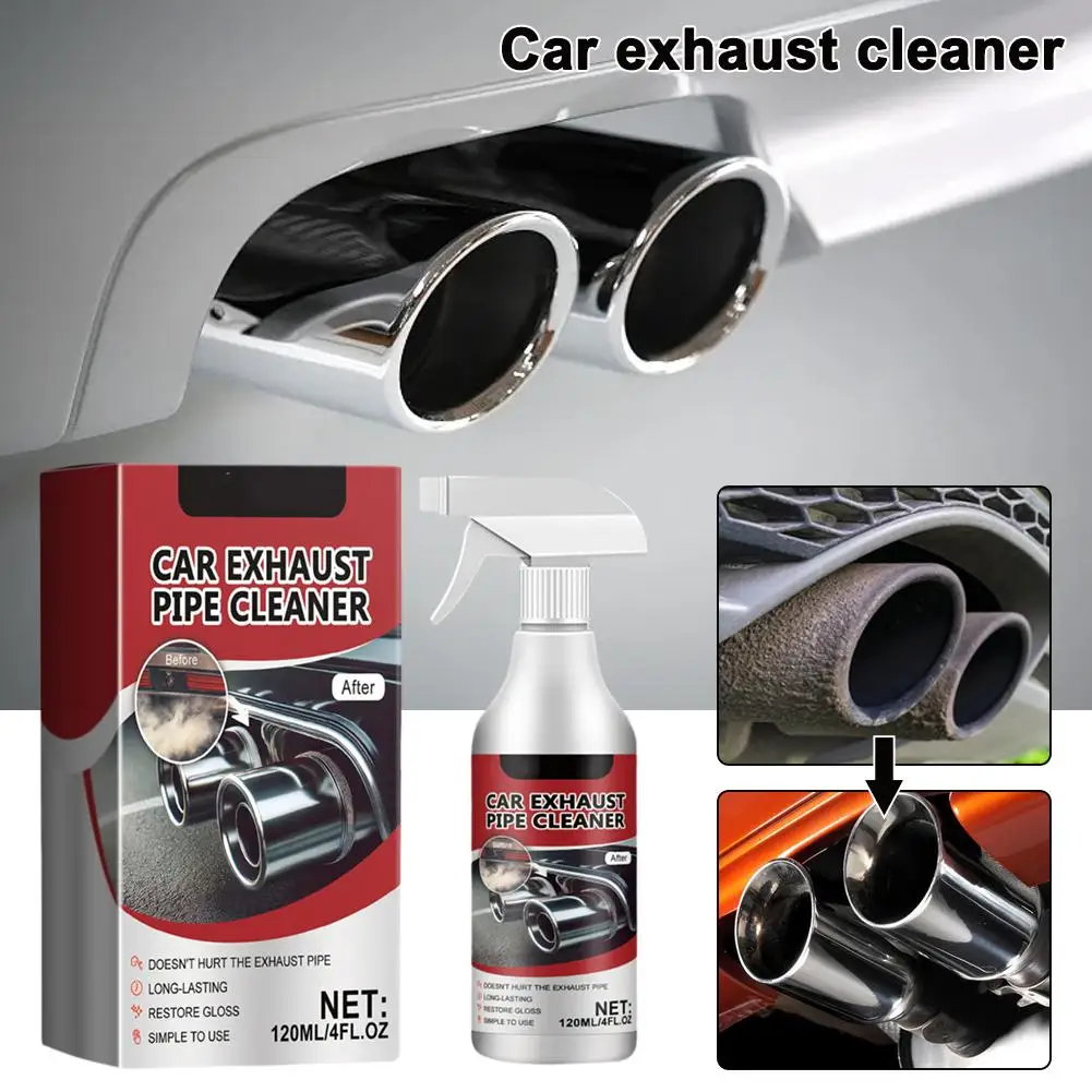 Car Motorcycle Exhaust Pipe Cleaner Car Rust Remover With Gloves And Brush Repair Maintenance Tool Set Clean Tools