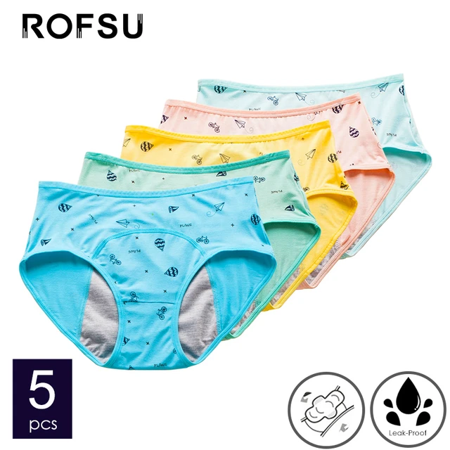 EUR TEEN Thong 4 Layers Reusable Menstrual Panties Women Period Bulk  Leak-Proof Absorbent Sanitary Napkin Free for Girl S to XXL - AliExpress
