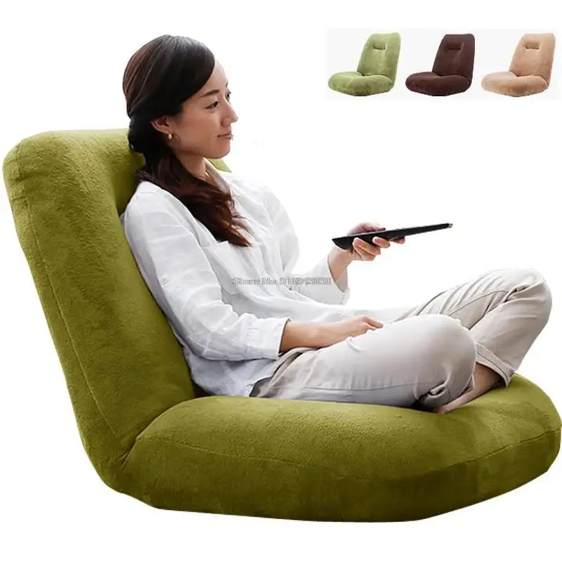 

Japanese Floor Chair Folding Adjustable Lazy Sofa Chair Furniture Bedroom Living Room Playroom Balcony Adjustable Gaming Chair