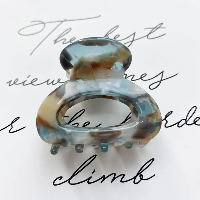 Sweet Mini Acetate Hair Clip for Women Girls Hair Claw Chic Barrettes Crab Hairpins Styling Claw Clips Fashion Hair Accessories XXD0020-9