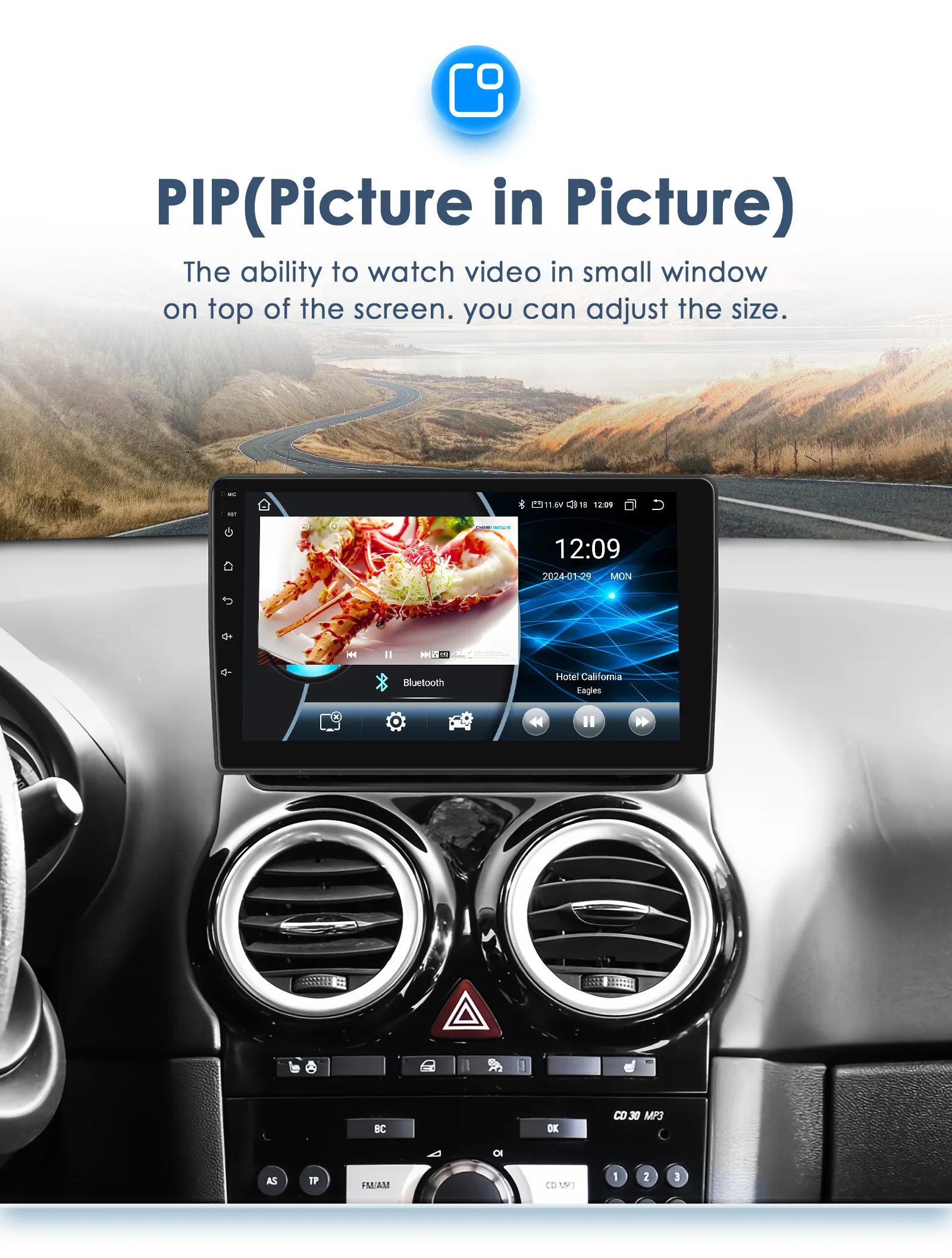 9" Hizpo CarPlay Android Auto Autoradio für Opel Corsa D 2007 - 2012 Schrägheck 4G BT GPS RDS DSP SWC UI8581 Intelligentes System – Detail 27