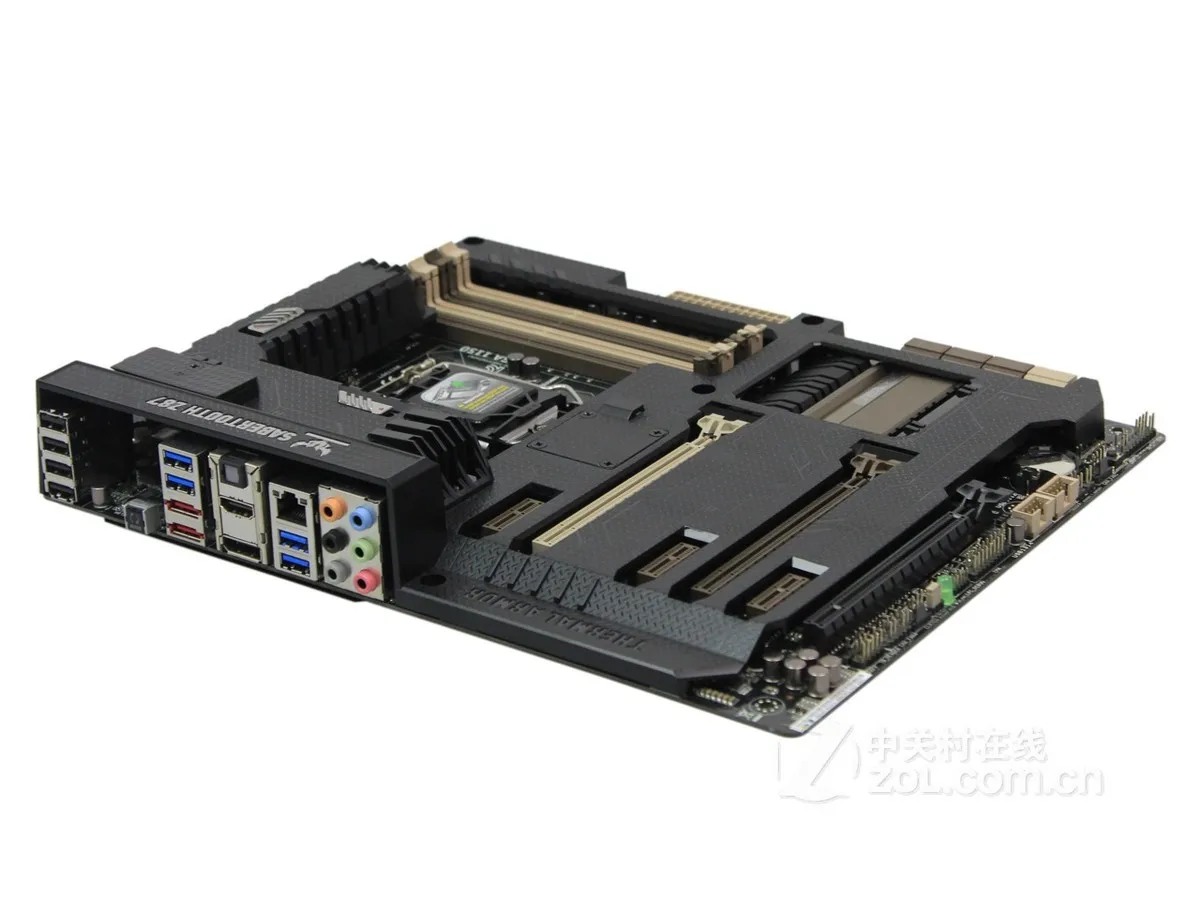 Asus SABERTOOTH Z87 LGA 1150 ATX 마더보드, 코어 i3-4170Motherboard, LGA 1150 DDR3 인텔 Z87 32GB USB3.0 PCI-E 3.0 SATA III