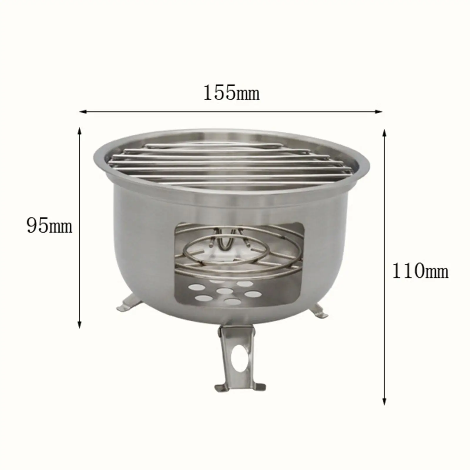 Portable Spirit Burner Alcohol Stove Furnace Kitchen for Cooking Hiking