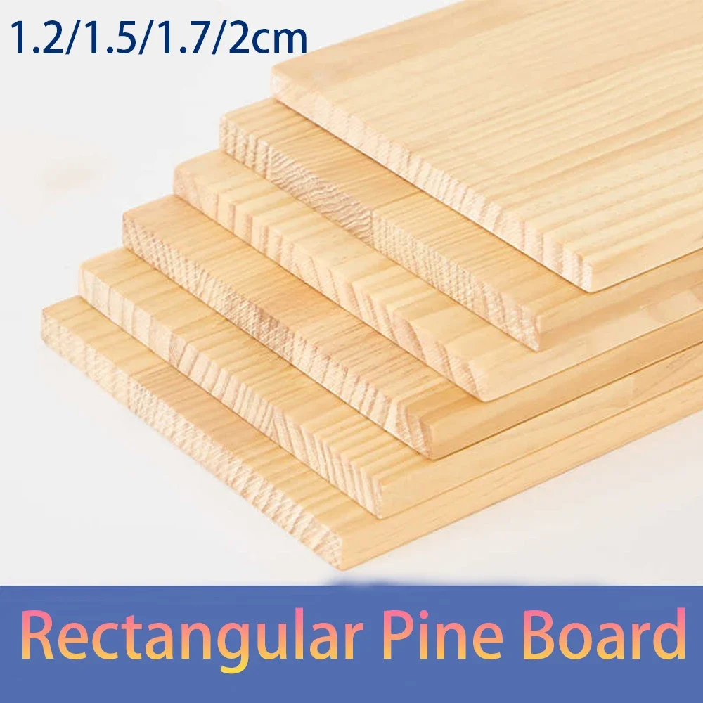 1.2/1.5/1.7/2cm 직사각형 소나무 보드 40*15-50*40cm DIY 공예 장식 건축 모델 제작 액세서리 원목 조각