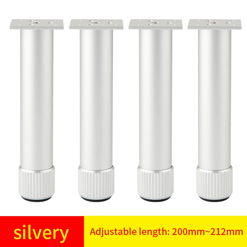 Aluminum Alloy Adjustable Decorative Furniture Support Legs for Cabinets and TV Stands