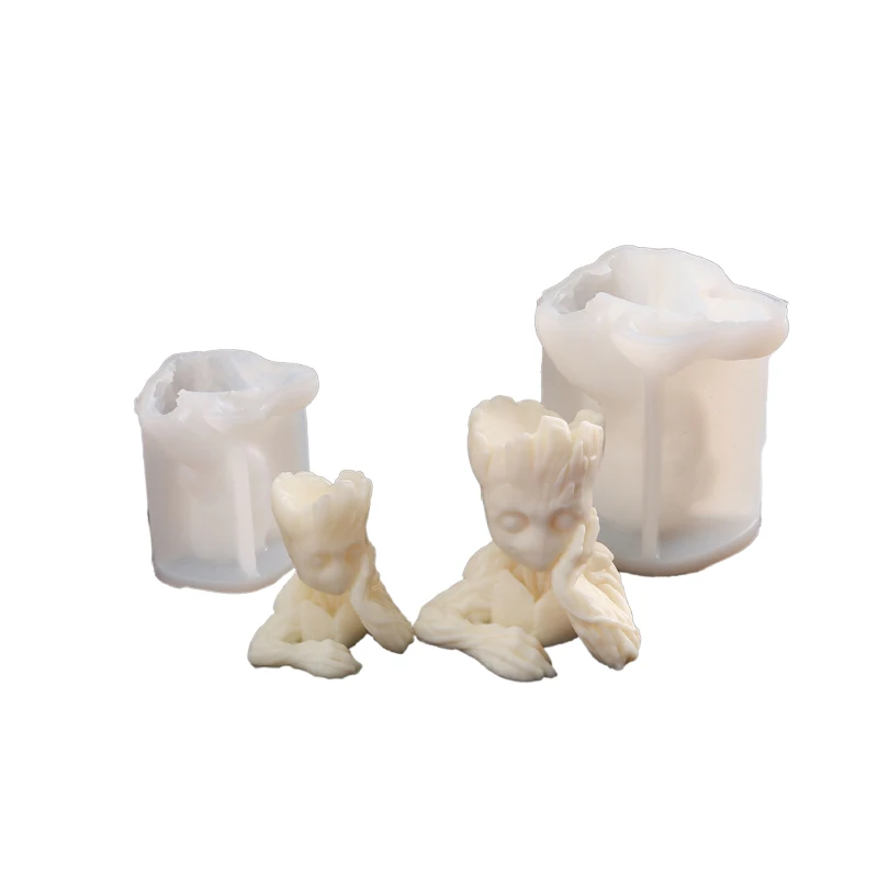 Groot Cartoon Dolls Silicone Moulds for Home Decoration