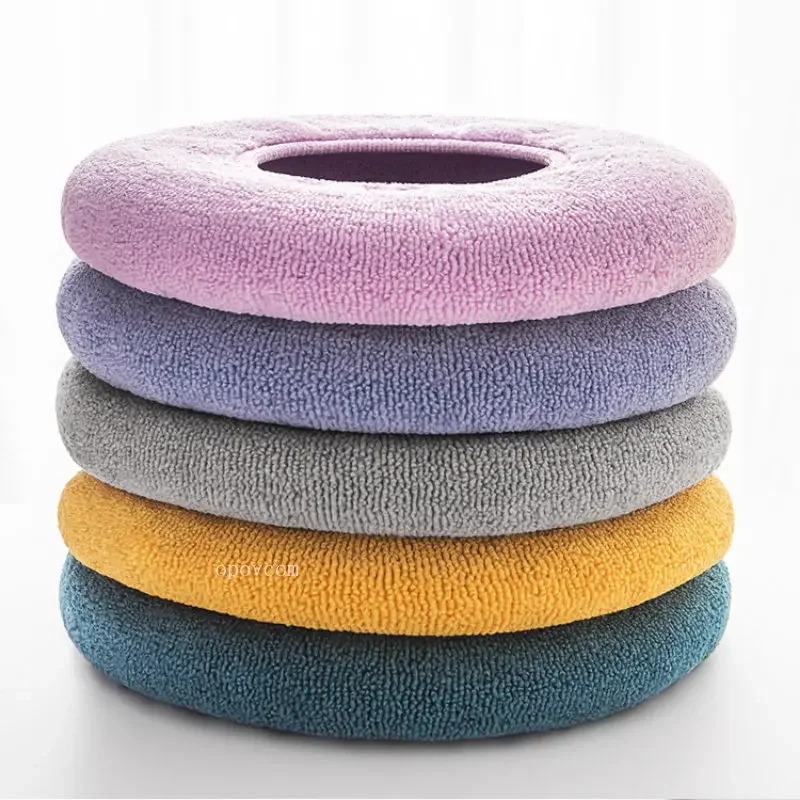 Toilet Seat Cover Toilet Mat Universal Pure Color Toilet Seat Cushion Pad Soft Warm Washable