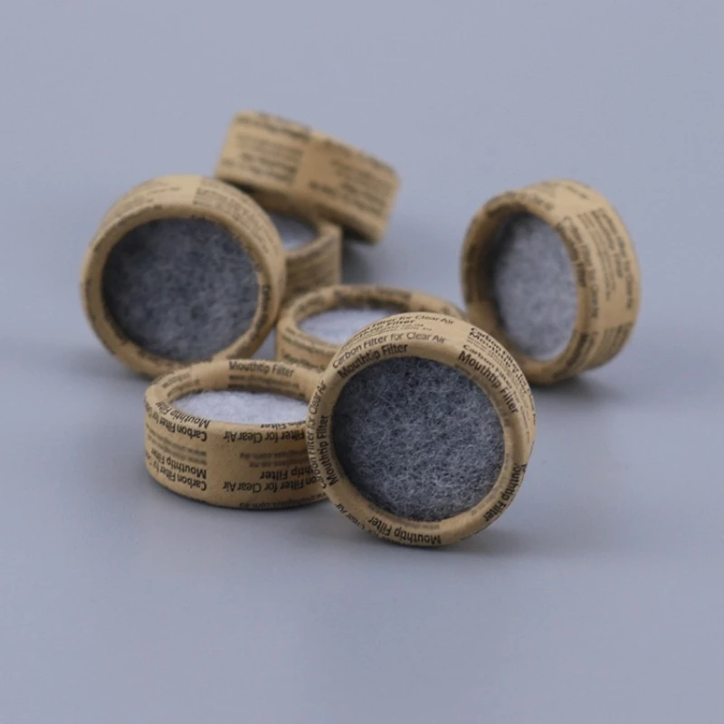 5PCS Smoking Pipe Clean Filters MouthPiece Mini Carbon Filters For Removing Resin Tar