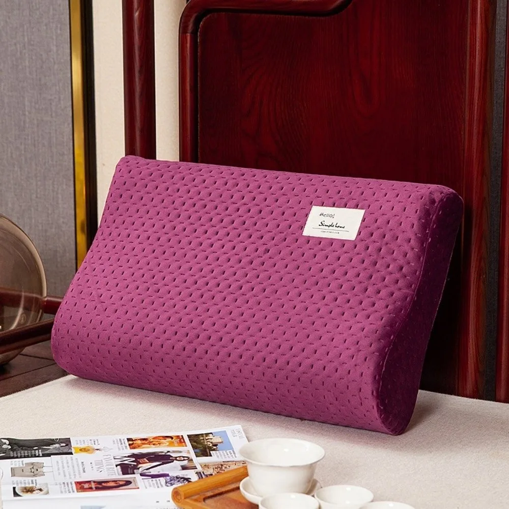 Hochwertige 50*30cm Baumwolle Kissenbezug Weiche Memory Foam Kissen Schutz Abdeckung Reine Farbe Pillowslip Hause Bettwäsche set – Detail 6