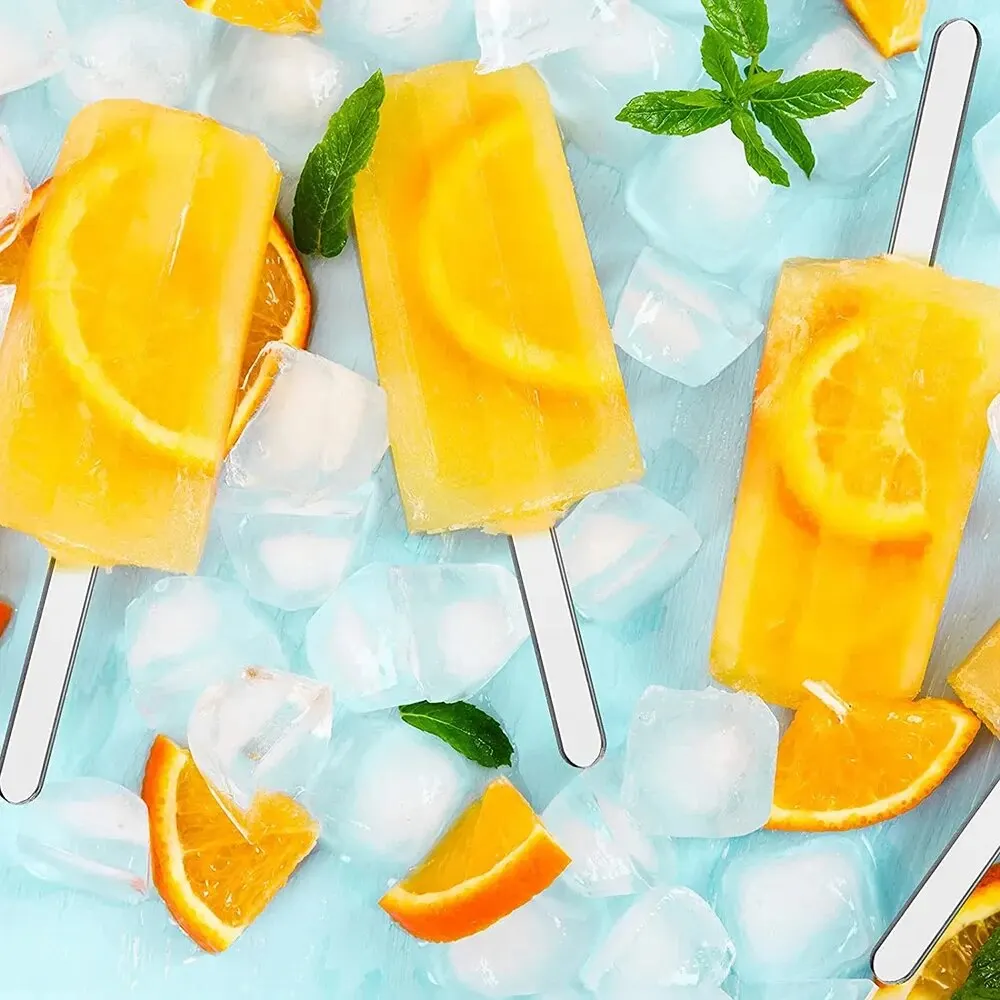 Ice Cream Sticks 20Pcs Reusable Ice Cream Sticks Acrylic Popsicle Sticks Creamsicle Cakesicle Cake Candy Pop Ice Lollies DIY Crafts