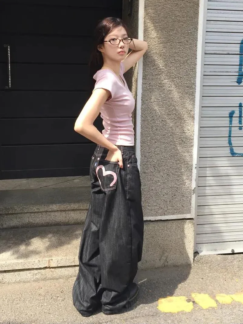 Women’s Y2K Baggy Wide Jeans 3