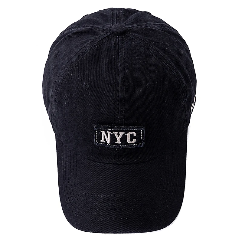 Hot Sale Unisex Washed Cotton NYC Embroidery Baseball Cap Outdoor Casual Rich Color Shading Sun Dad Hat For Women And Men