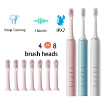 Sonic Electric Toothbrush Rechargeable Tooth Brushes Adult Timer Washable New Ultrasonic Electronic Whitening Cleaning Teeth 1