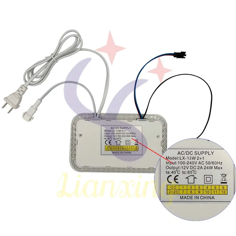 Interruptor Inteligente com Exibição de Tempo e Temperatura Módulo Dual Touch Switch Dimmer LED Driver Sensor Espelho do Banheiro