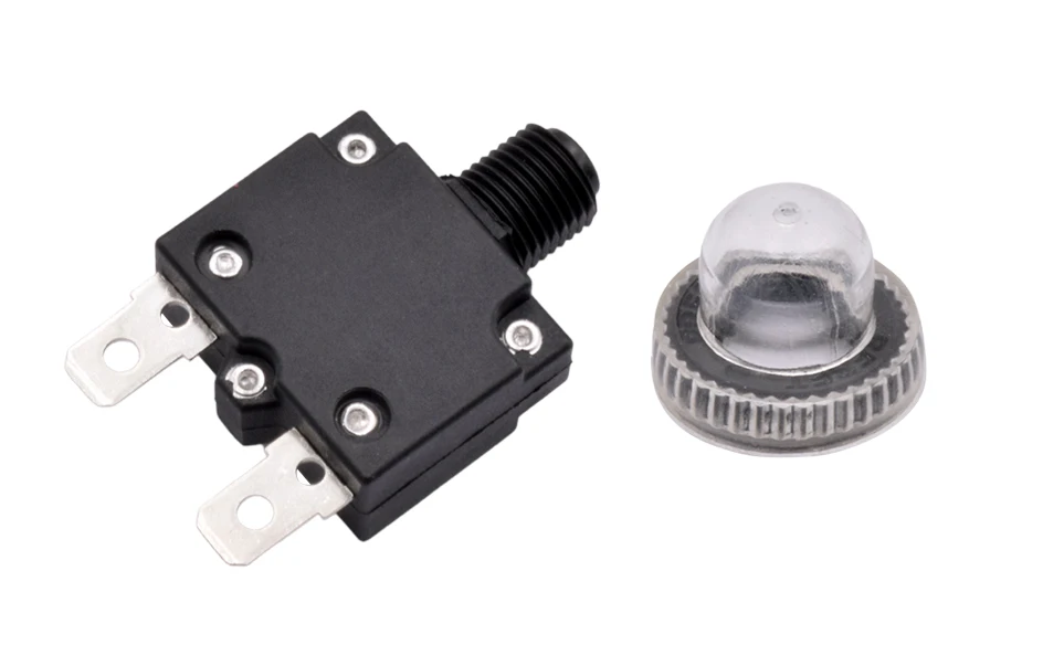 interruptor térmico, botão com tampa, 3A, 4A,