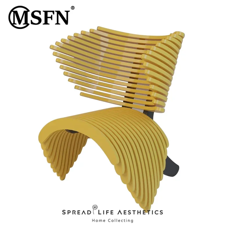 

Modern Creative Design Solid Wood Parametric Leisure Chair Months