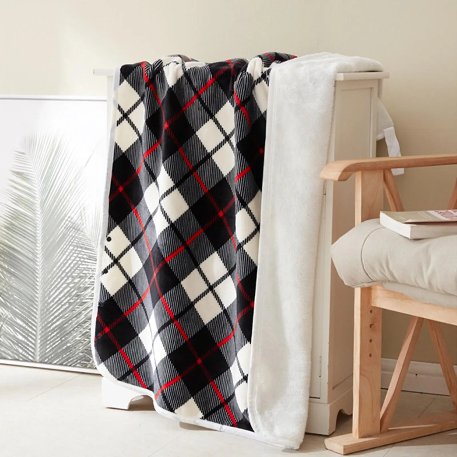 Wearable Blanket Shawl Coral Throw Warm Poncho Soft Couch Sofa Chair Wrap Home Office School Travel Cozy Wrap Cover With Button