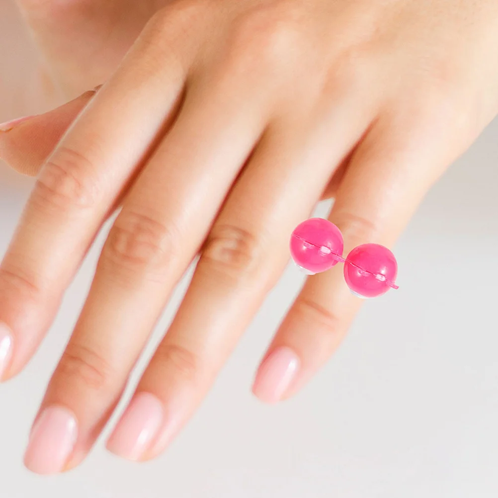30 Pcs Ring Toy Eyeball Finger Puppet Lovely Plaything Rings Interactive Kids Toys Children Party Gifts Small Plastic Favor