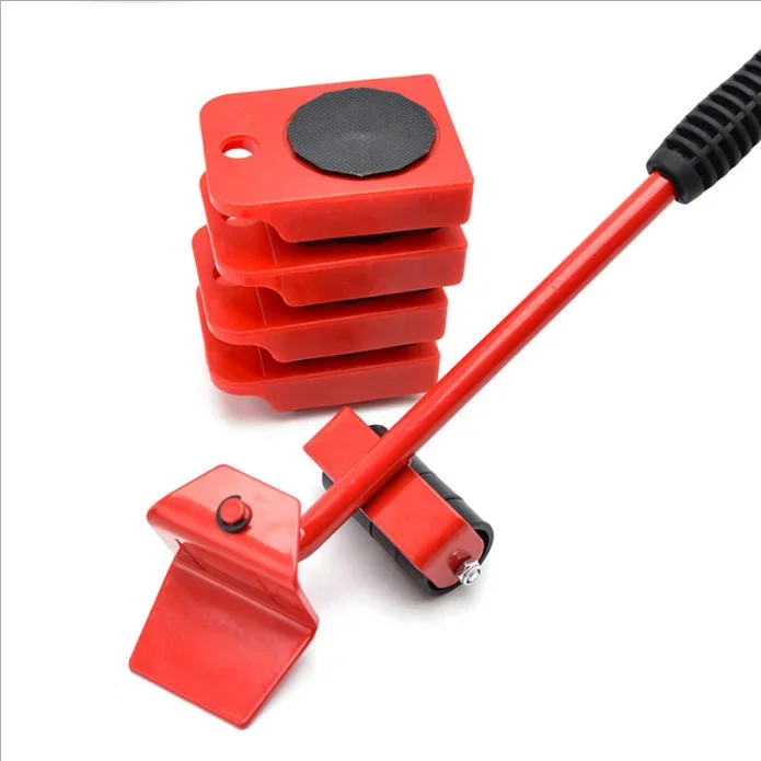 150KG Moving Heavy Object Castor Plastic Convenient Movers Weight Carriers Universal Pulleys Moving Furniture Tools Pulley Block 6