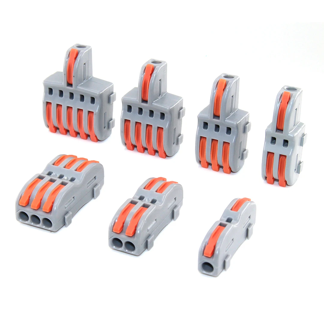 Lighting Pushin Conductor Cable Connectors Home Connector Terminal Block 50pcs Aliexpress