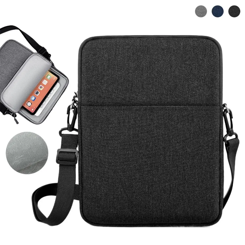 Large Capacity Tablet Sleeve Bag with Shoulder Strap - Shockproof & Waterproof Storage