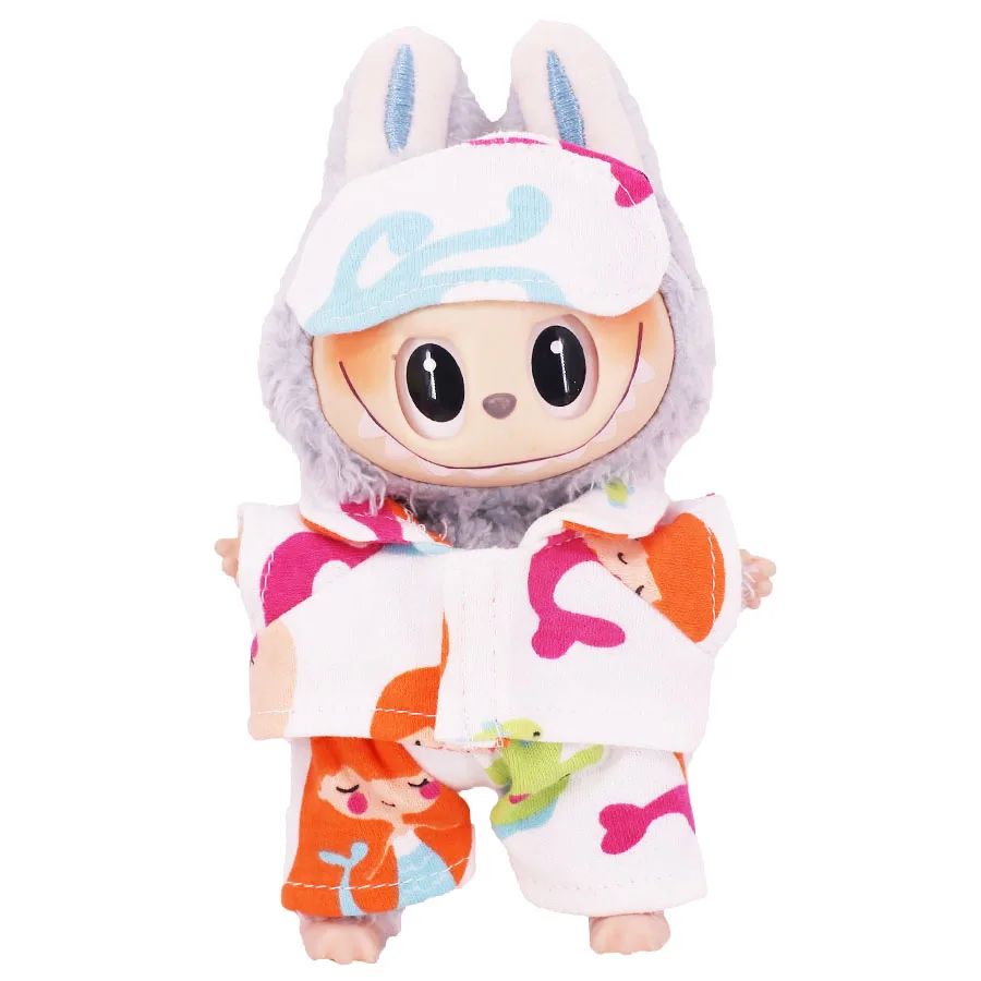 Puppe Bettwäsche Möbel Für labubu 17cm Plüsch Puppe Kleidung Zubehör Mädchen Spielzeug Geburtstag Weihnachten Geschenk – Detail 19
